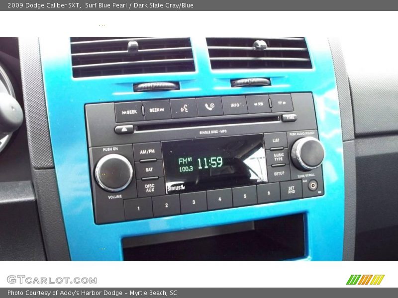 Surf Blue Pearl / Dark Slate Gray/Blue 2009 Dodge Caliber SXT