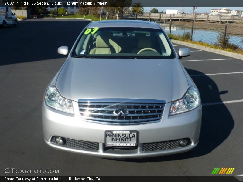 Liquid Platinum Metallic / Wheat 2007 Infiniti M 35 Sedan