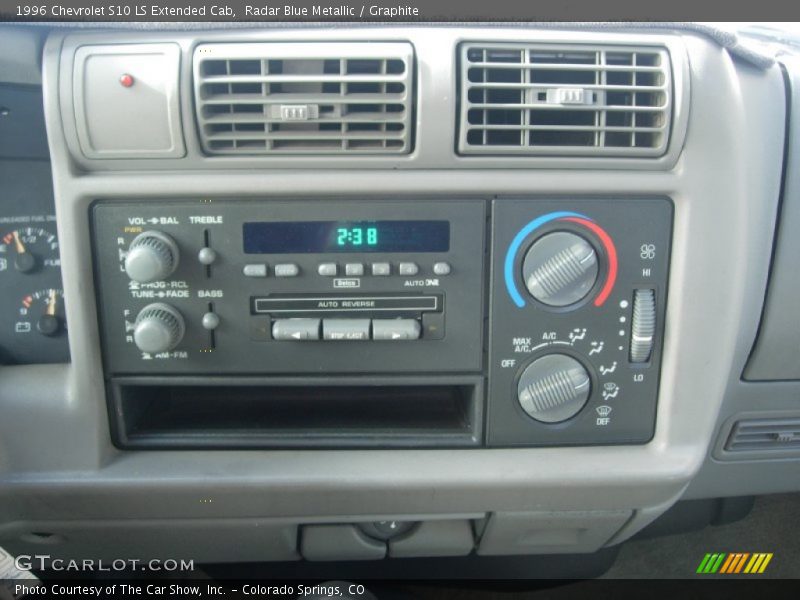 Radar Blue Metallic / Graphite 1996 Chevrolet S10 LS Extended Cab