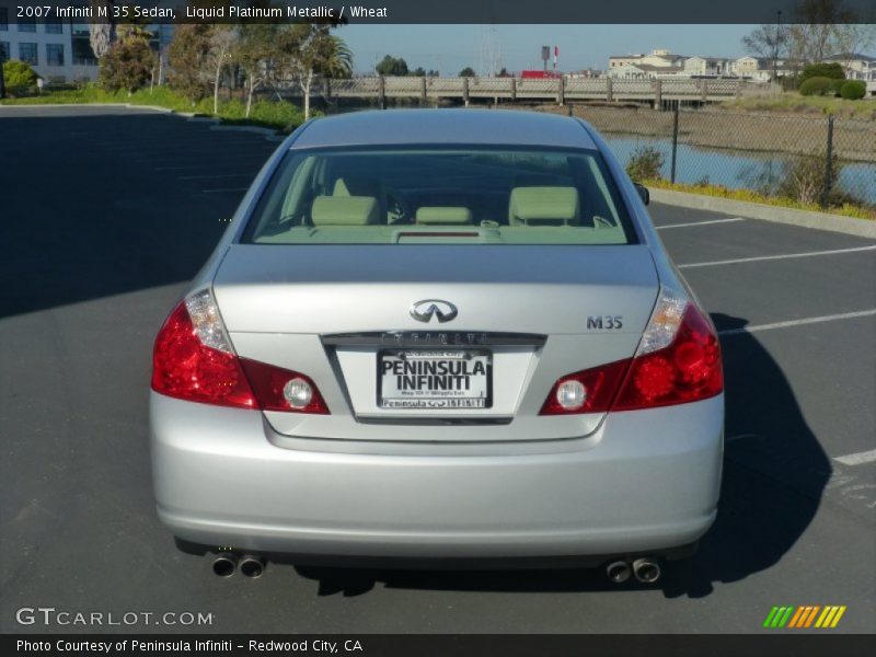 Liquid Platinum Metallic / Wheat 2007 Infiniti M 35 Sedan