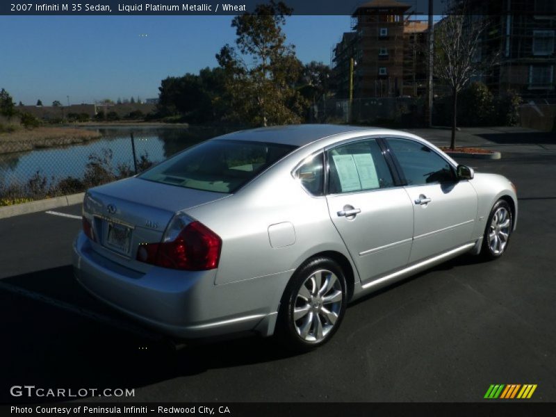 Liquid Platinum Metallic / Wheat 2007 Infiniti M 35 Sedan