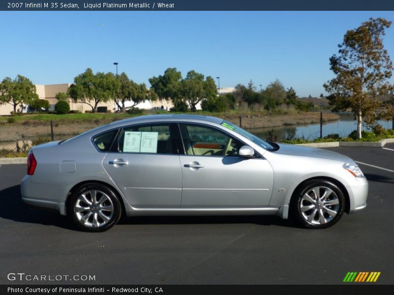 Liquid Platinum Metallic / Wheat 2007 Infiniti M 35 Sedan