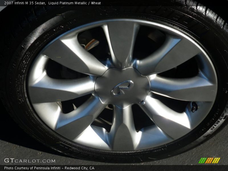 Liquid Platinum Metallic / Wheat 2007 Infiniti M 35 Sedan