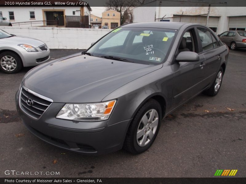 Willow Gray / Gray 2010 Hyundai Sonata GLS