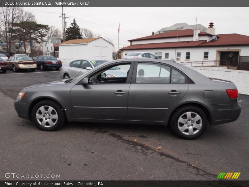 Willow Gray / Gray 2010 Hyundai Sonata GLS