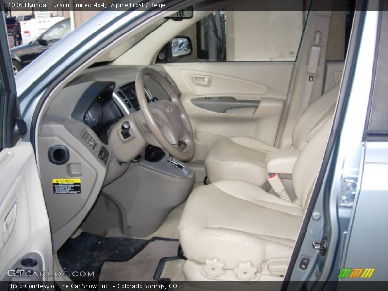 Alpine Frost / Beige 2006 Hyundai Tucson Limited 4x4