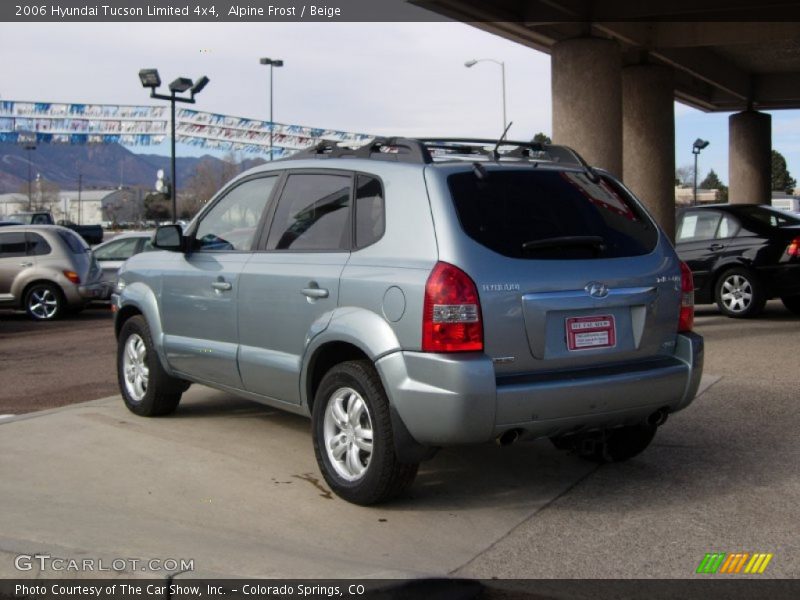 Alpine Frost / Beige 2006 Hyundai Tucson Limited 4x4