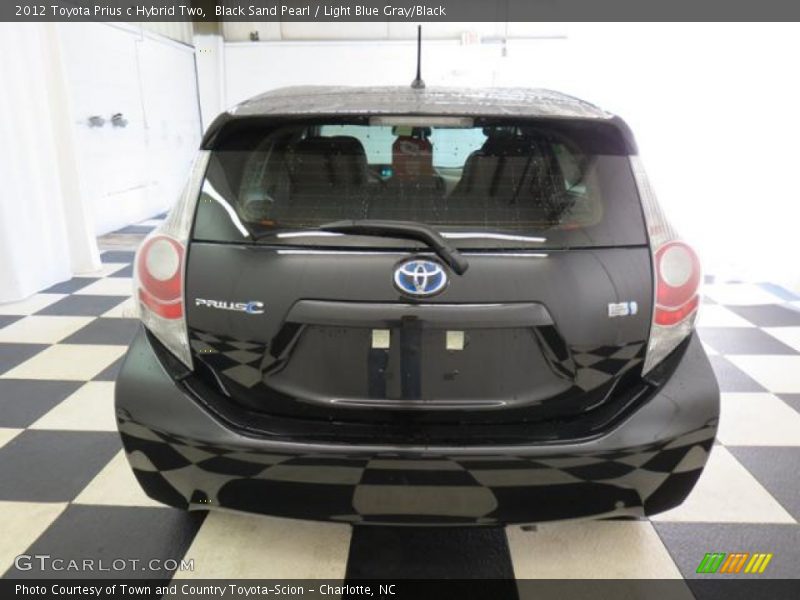 Black Sand Pearl / Light Blue Gray/Black 2012 Toyota Prius c Hybrid Two