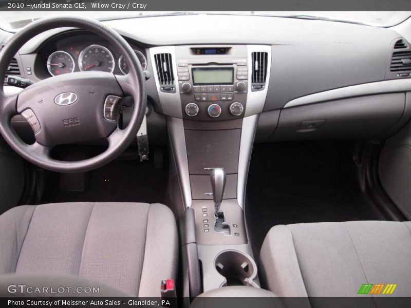 Willow Gray / Gray 2010 Hyundai Sonata GLS