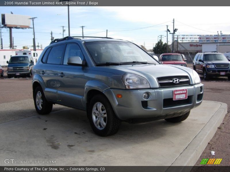 Alpine Frost / Beige 2006 Hyundai Tucson Limited 4x4