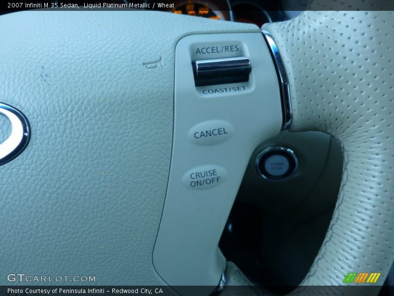 Liquid Platinum Metallic / Wheat 2007 Infiniti M 35 Sedan