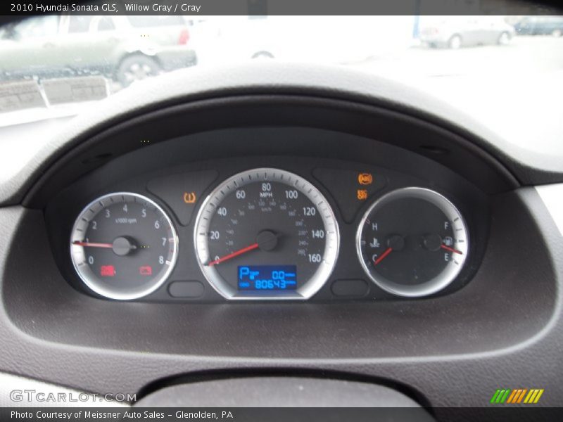 Willow Gray / Gray 2010 Hyundai Sonata GLS