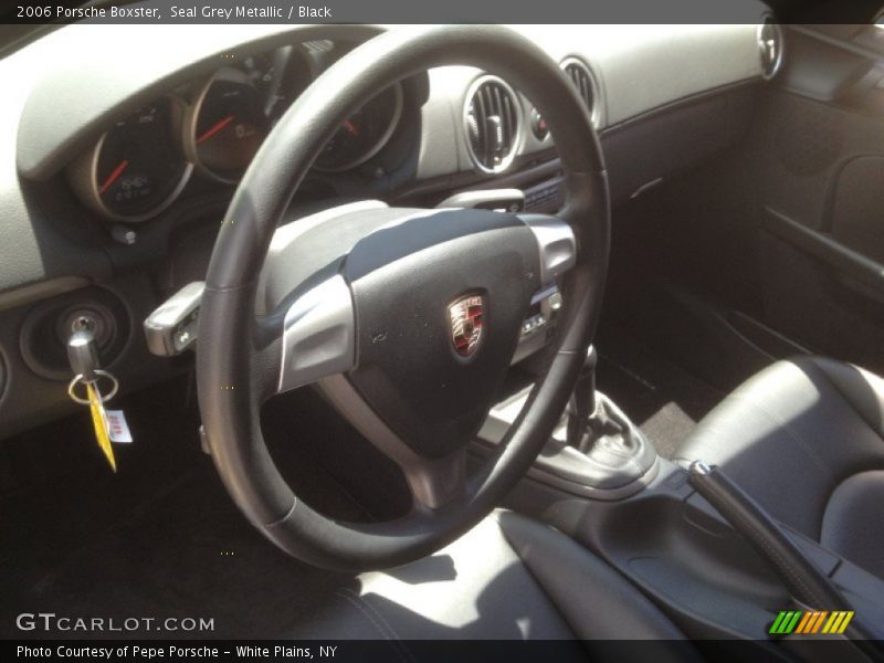 Seal Grey Metallic / Black 2006 Porsche Boxster