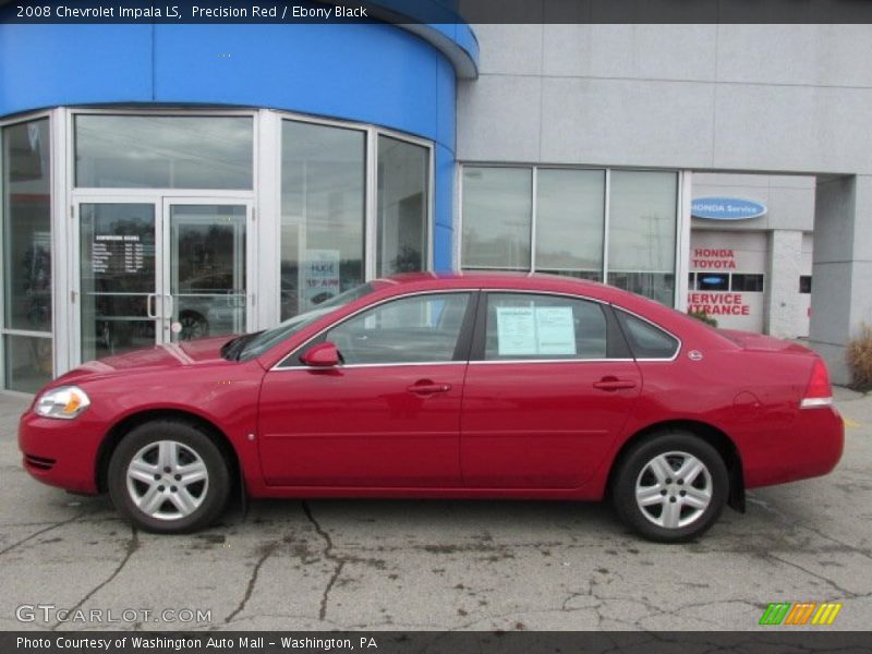 Precision Red / Ebony Black 2008 Chevrolet Impala LS