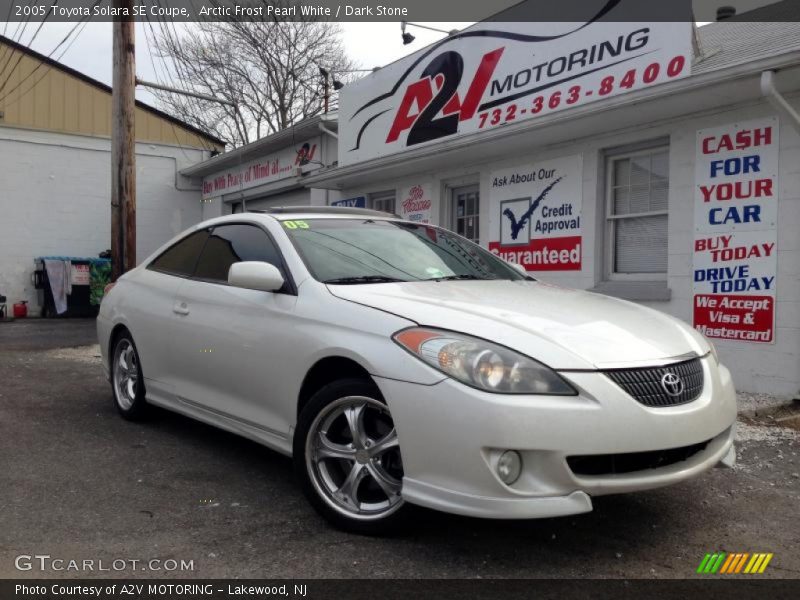 Arctic Frost Pearl White / Dark Stone 2005 Toyota Solara SE Coupe