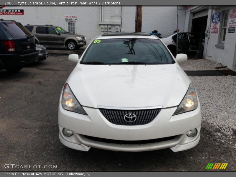 Arctic Frost Pearl White / Dark Stone 2005 Toyota Solara SE Coupe