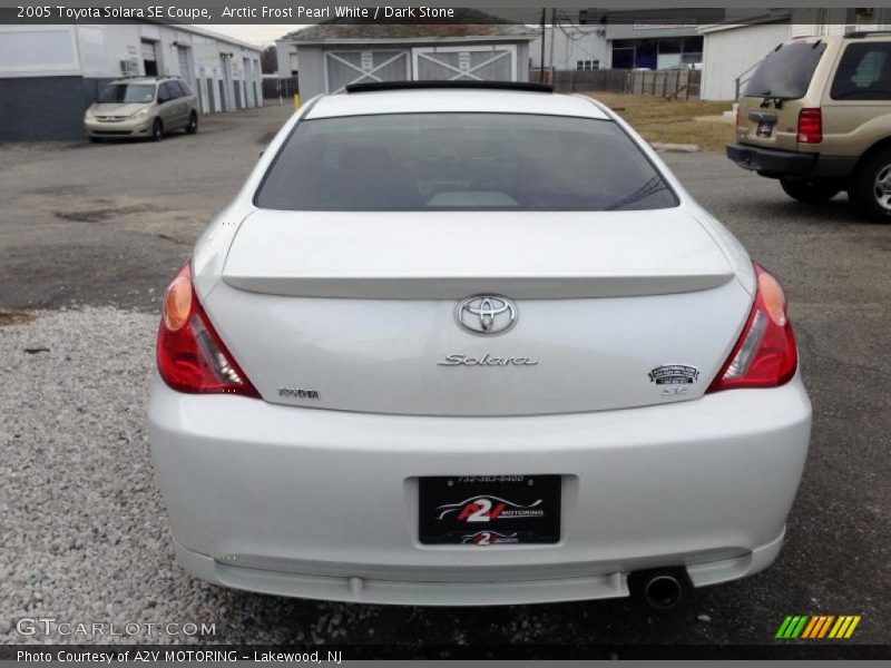 Arctic Frost Pearl White / Dark Stone 2005 Toyota Solara SE Coupe
