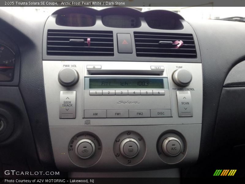 Arctic Frost Pearl White / Dark Stone 2005 Toyota Solara SE Coupe