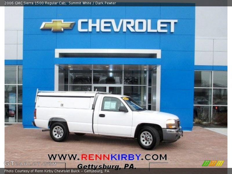 Summit White / Dark Pewter 2006 GMC Sierra 1500 Regular Cab