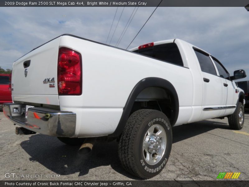 Bright White / Medium Slate Gray 2009 Dodge Ram 2500 SLT Mega Cab 4x4