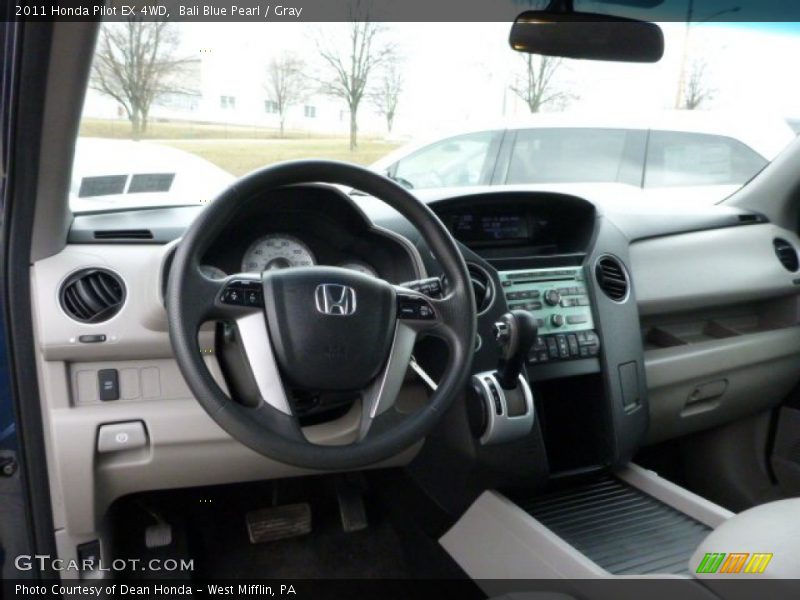 Bali Blue Pearl / Gray 2011 Honda Pilot EX 4WD
