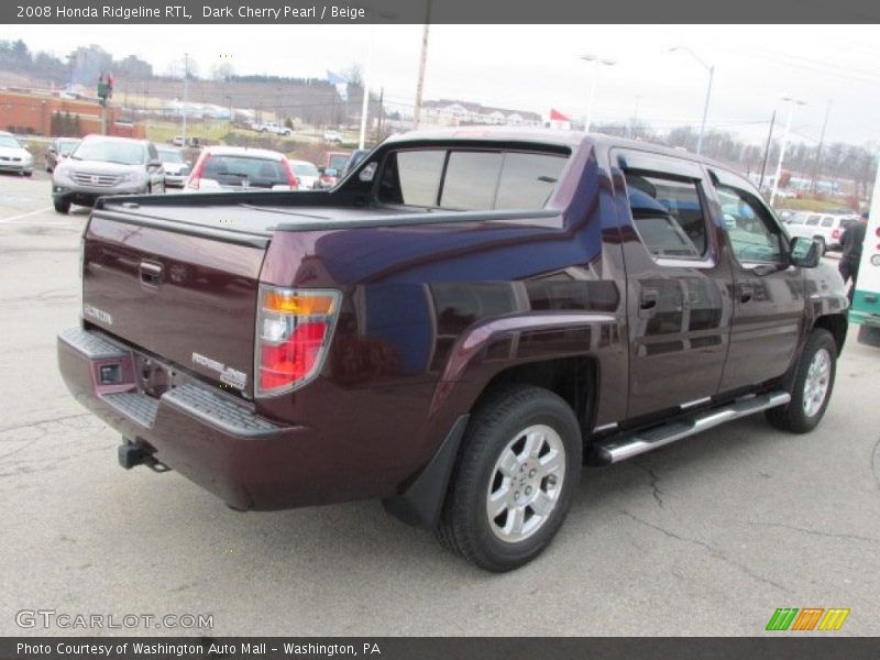 Dark Cherry Pearl / Beige 2008 Honda Ridgeline RTL