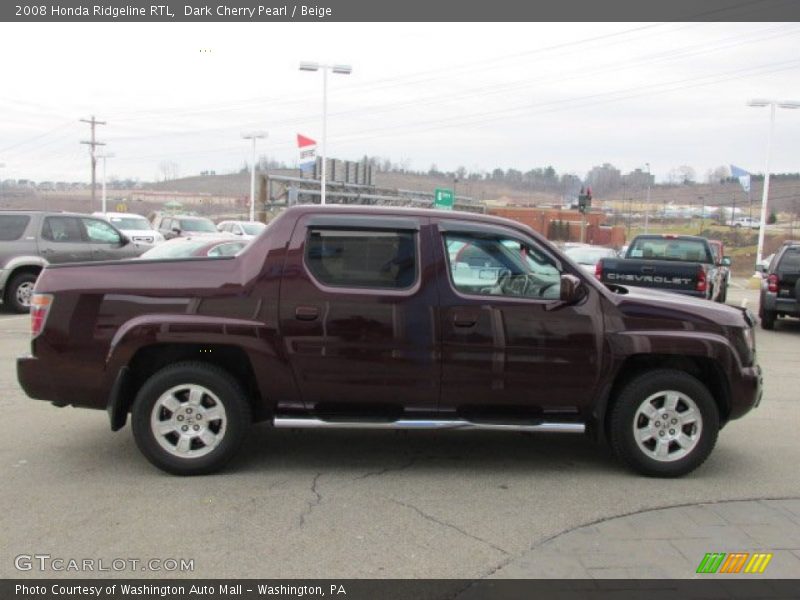 Dark Cherry Pearl / Beige 2008 Honda Ridgeline RTL