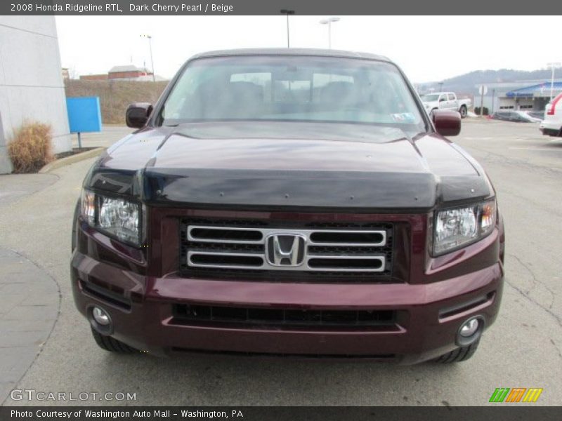 Dark Cherry Pearl / Beige 2008 Honda Ridgeline RTL
