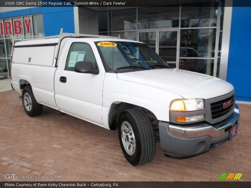 Summit White / Dark Pewter 2006 GMC Sierra 1500 Regular Cab