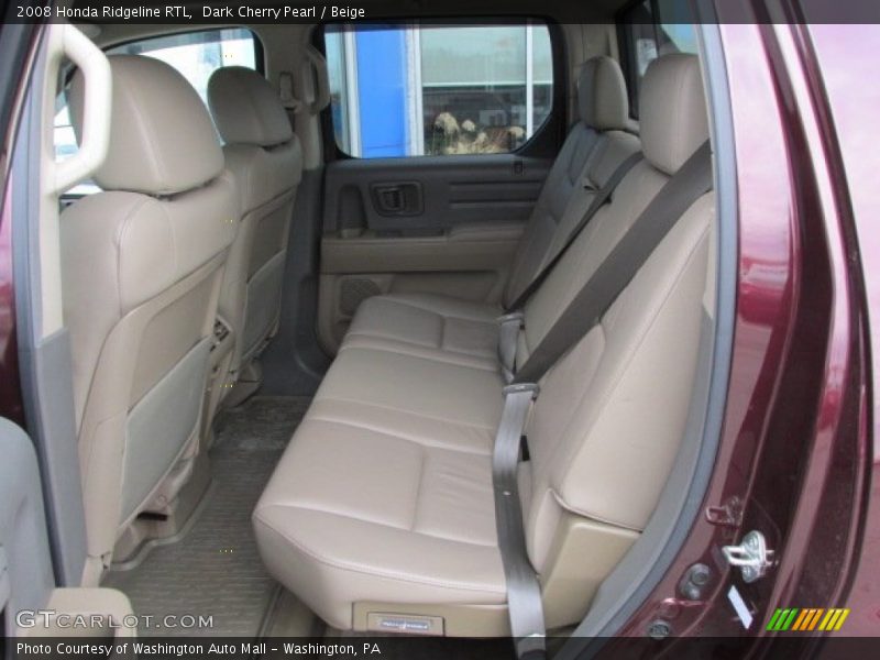 Rear Seat of 2008 Ridgeline RTL