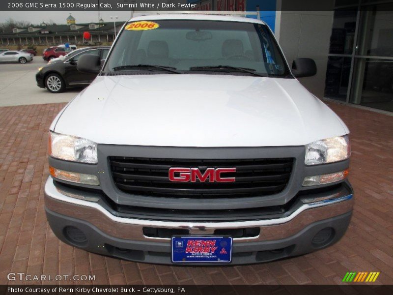 Summit White / Dark Pewter 2006 GMC Sierra 1500 Regular Cab