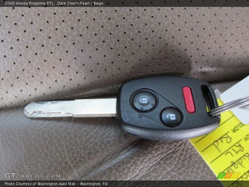 Keys of 2008 Ridgeline RTL