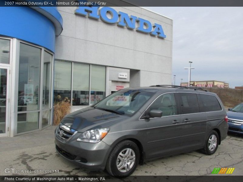Nimbus Gray Metallic / Gray 2007 Honda Odyssey EX-L