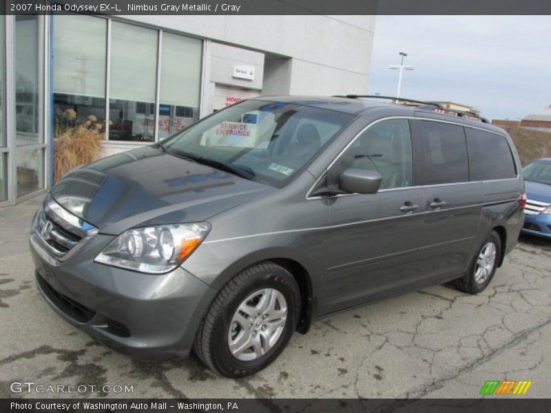 Nimbus Gray Metallic / Gray 2007 Honda Odyssey EX-L