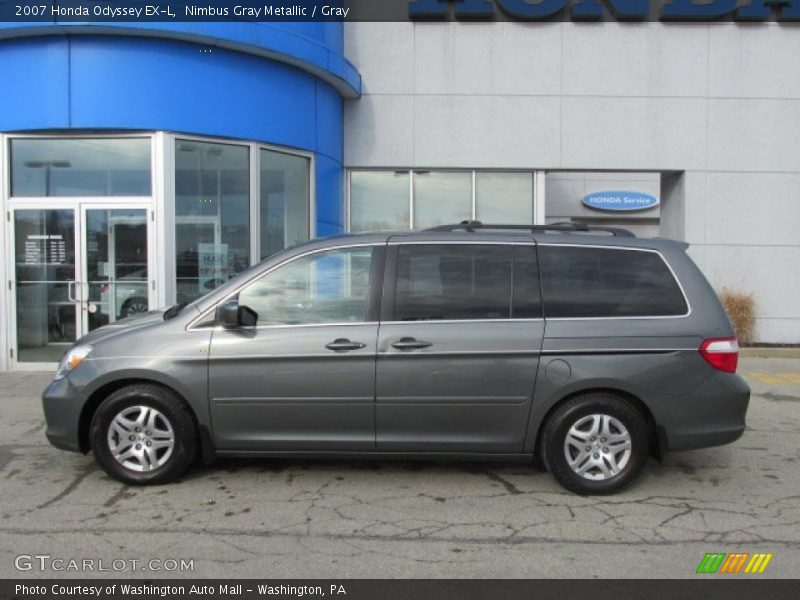 Nimbus Gray Metallic / Gray 2007 Honda Odyssey EX-L