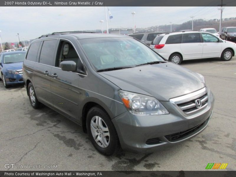 Nimbus Gray Metallic / Gray 2007 Honda Odyssey EX-L