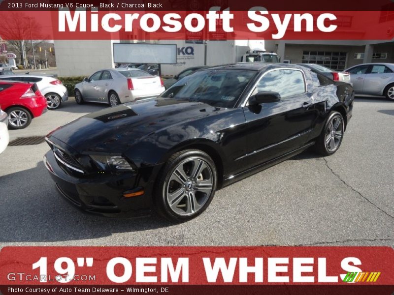 Black / Charcoal Black 2013 Ford Mustang V6 Coupe