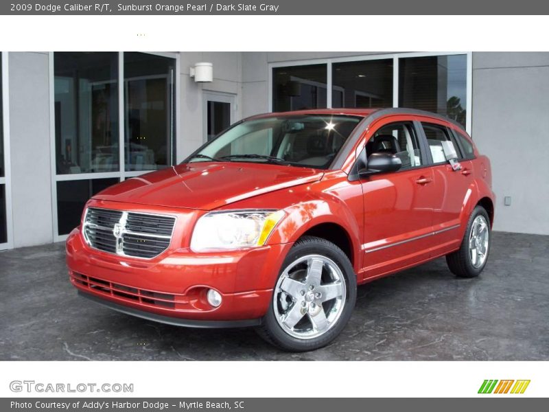 Sunburst Orange Pearl / Dark Slate Gray 2009 Dodge Caliber R/T