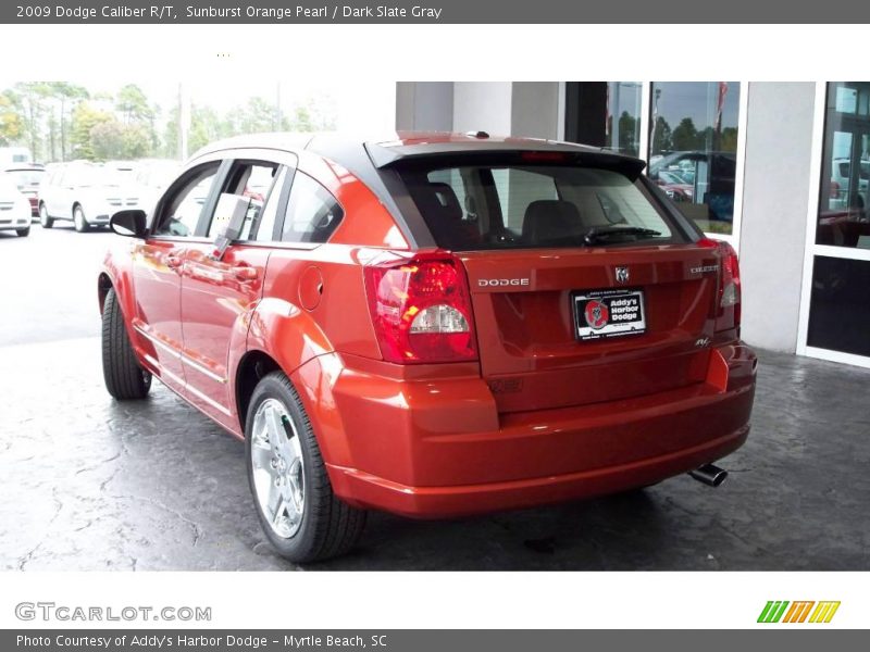 Sunburst Orange Pearl / Dark Slate Gray 2009 Dodge Caliber R/T