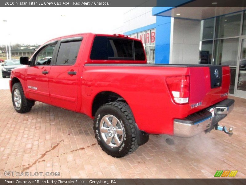 Red Alert / Charcoal 2010 Nissan Titan SE Crew Cab 4x4