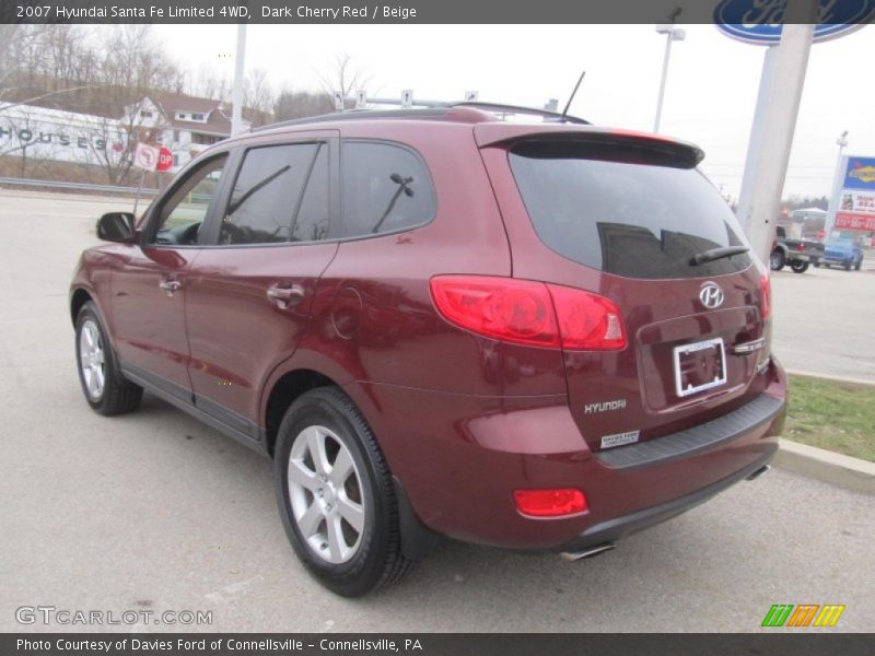  2007 Santa Fe Limited 4WD Dark Cherry Red