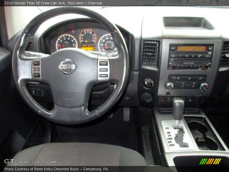 Red Alert / Charcoal 2010 Nissan Titan SE Crew Cab 4x4