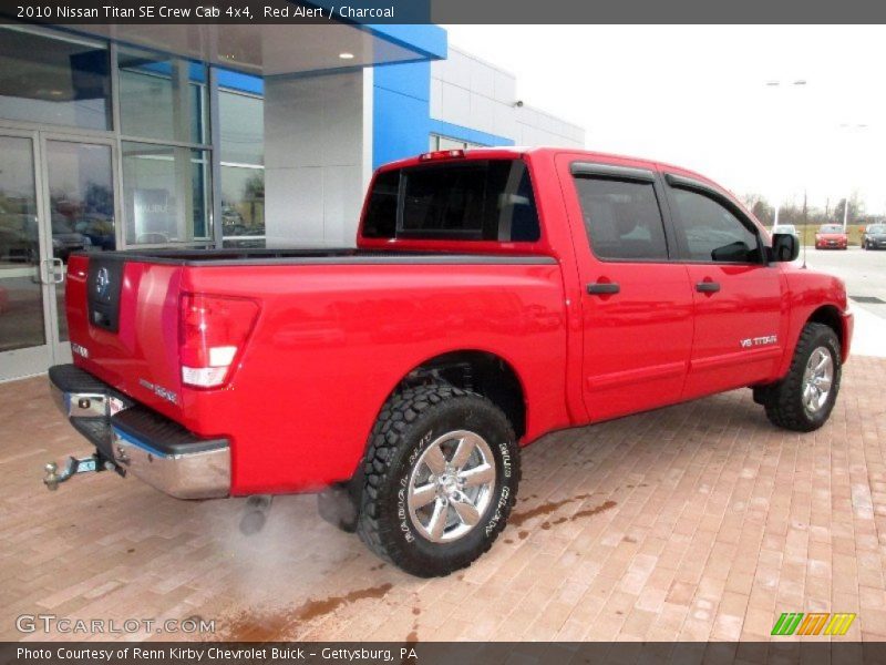 Red Alert / Charcoal 2010 Nissan Titan SE Crew Cab 4x4