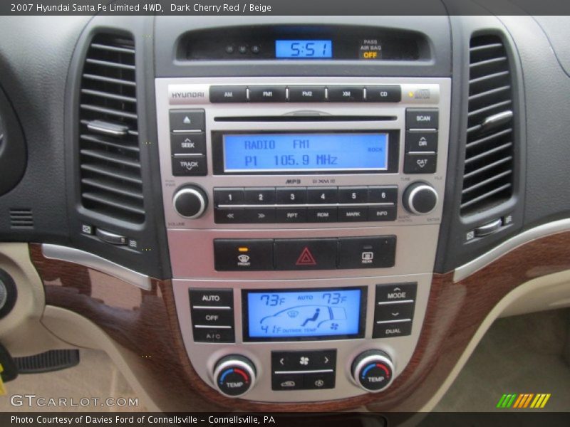Controls of 2007 Santa Fe Limited 4WD