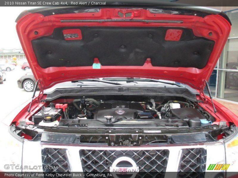 Red Alert / Charcoal 2010 Nissan Titan SE Crew Cab 4x4