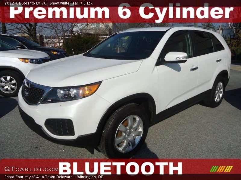 Snow White Pearl / Black 2012 Kia Sorento LX V6