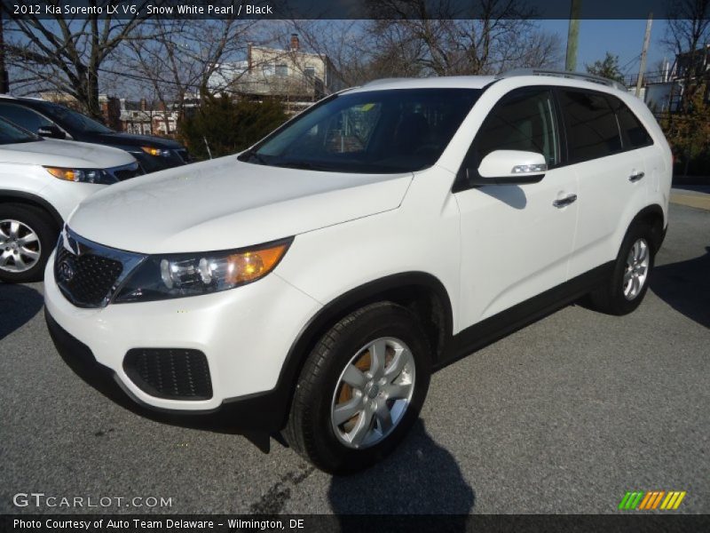 Snow White Pearl / Black 2012 Kia Sorento LX V6