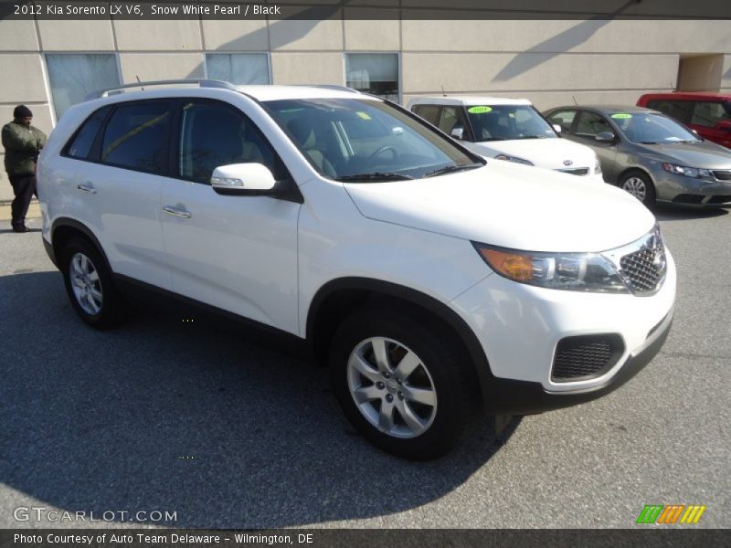 Snow White Pearl / Black 2012 Kia Sorento LX V6