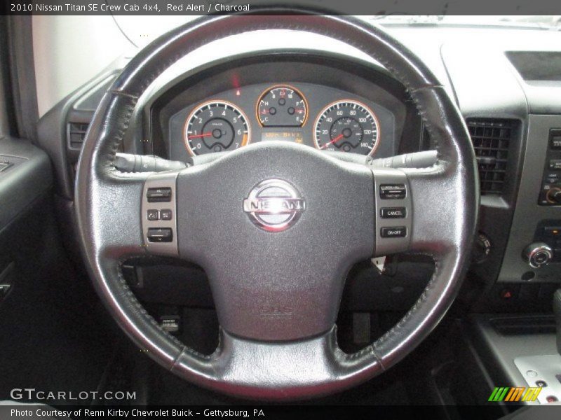 Red Alert / Charcoal 2010 Nissan Titan SE Crew Cab 4x4