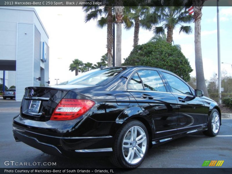 Black / Almond Beige 2013 Mercedes-Benz C 250 Sport